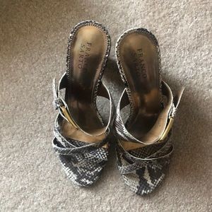 Franco Sarto slip on heels. Used